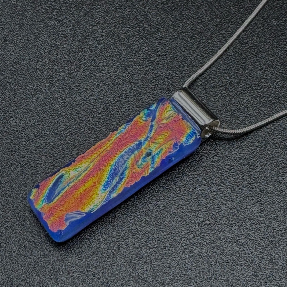 Colorful Abstract Pendant Necklace